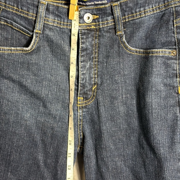 Gloria Vanderbilt Blue Jeans women’s size 12 the perfect fit Straight cropped - Picture 5 of 12